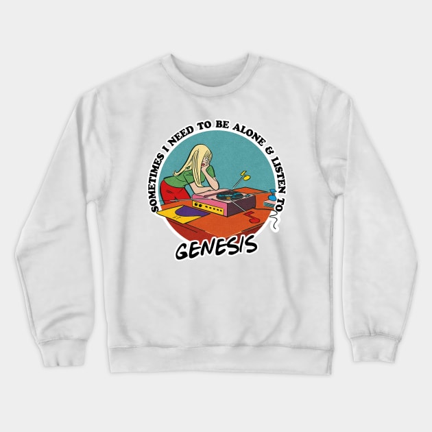 Genesis / 60s Rock Obsessive Fan Gift Crewneck Sweatshirt by DankFutura